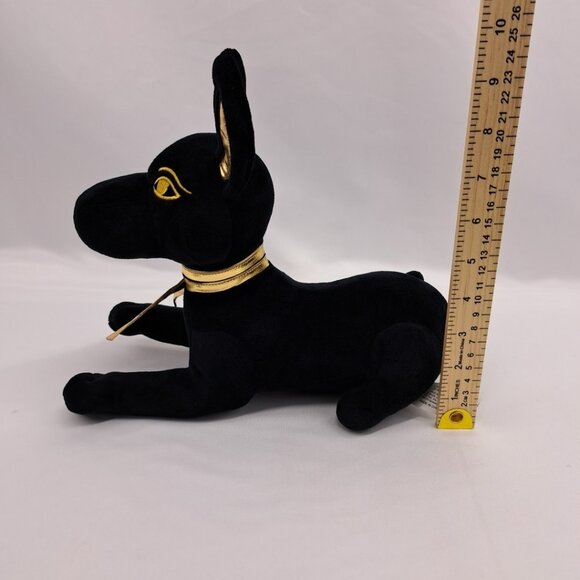 Anubis The Afterlife Egyptian Ancient God Black And Gold Plush Stuffed Animal - Picture 12 of 15